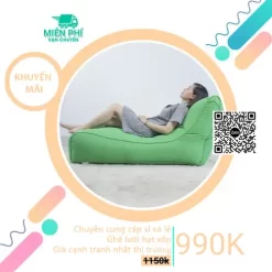 Ghế lười hạt xốp hình sofa TPHCM GL152 màu Xanh cốm