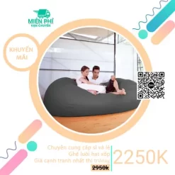 Ghế lười Sofa màu Xám phong cách hiện đại GL080 - Mẫu cao cấp nhiều người ngồi