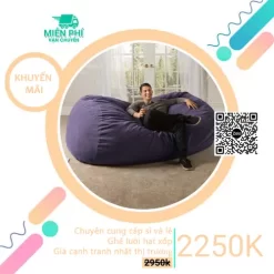 Ghế lười Sofa đa năng cho căn hộ GL081 - Mẫu ghế màu tím cao cấp