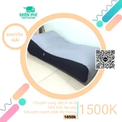 Ghế lười hạt xốp kiểu giường lười cao cấp thông minh GL036 phối màu Xám - Đen