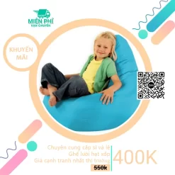 Ghế lười hạt xốp hình quả lê TPHCM GLL04