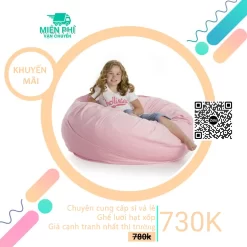 Ghế lười hình trứng giá rẻ - Màu Hồng phấn GL174