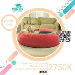 Ghế lười Trụ tròn hiện đại cho gia đình màu Đỏ