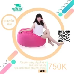 Ghế lười trụ tròn hình trứng thông minh màu Hồng Phấm GL145