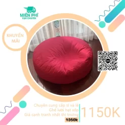 Ghế lười Trụ tròn cho gia đình phối màu đỏ đô GL206