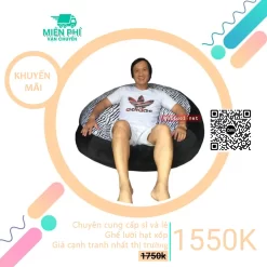 Ghế lười Trụ tròn đa năng thông minh cho căn hộ đen - ngựa vằn độc đáo